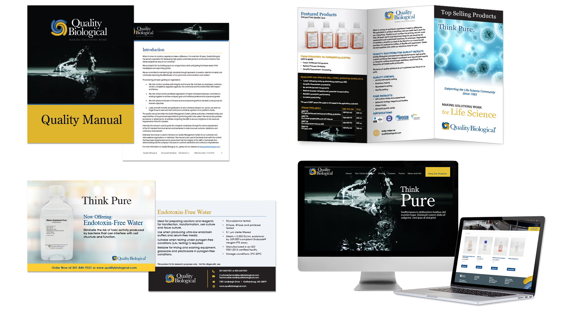 Quality Biological branding/creative campaign platform with colors, styles, messaging