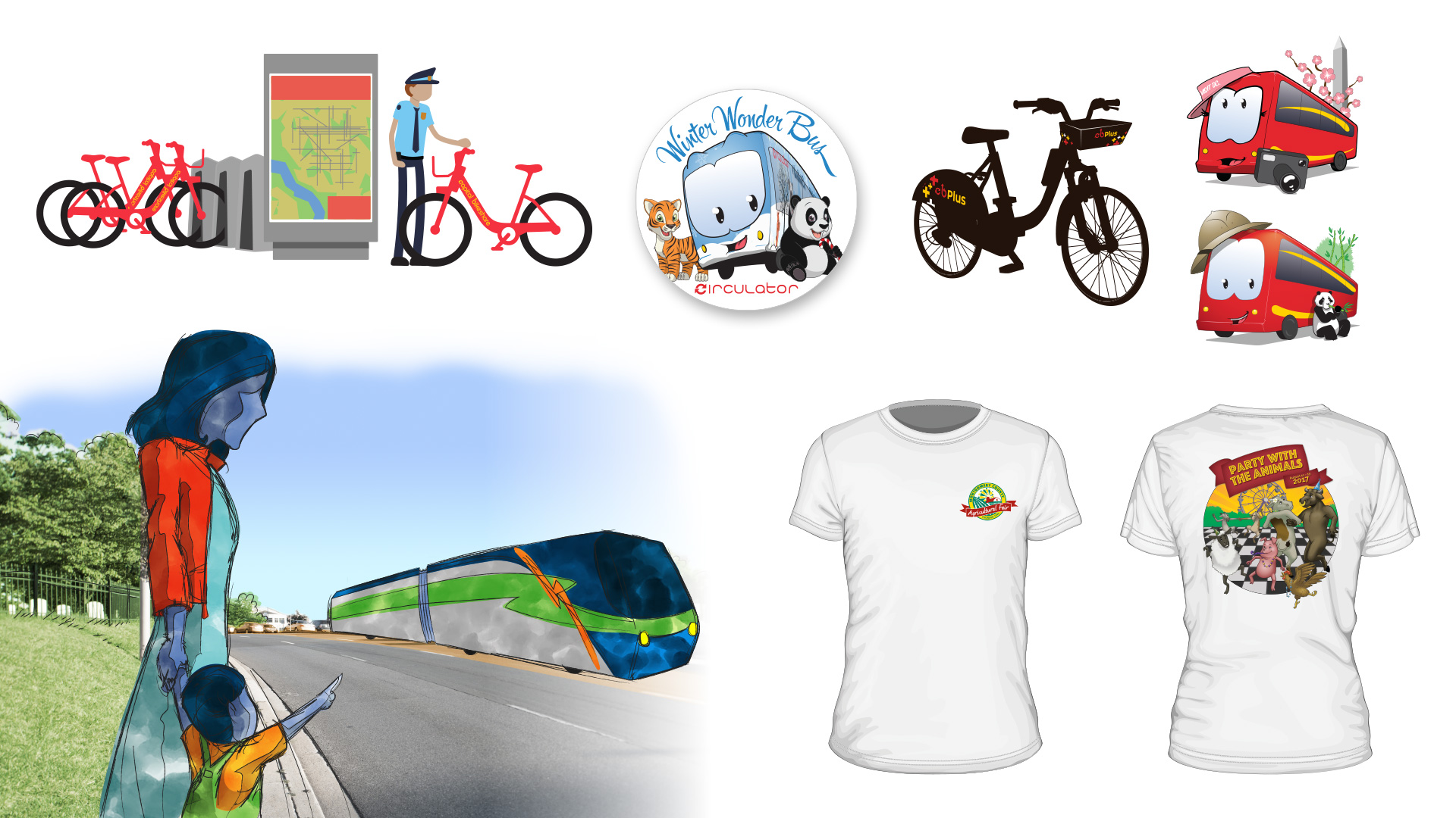 We bring personalities to life! Whether it’s personalizing a specific service, or conceptualizing something that doesn’t exist yet, our custom illustrations will breathe life into your project.