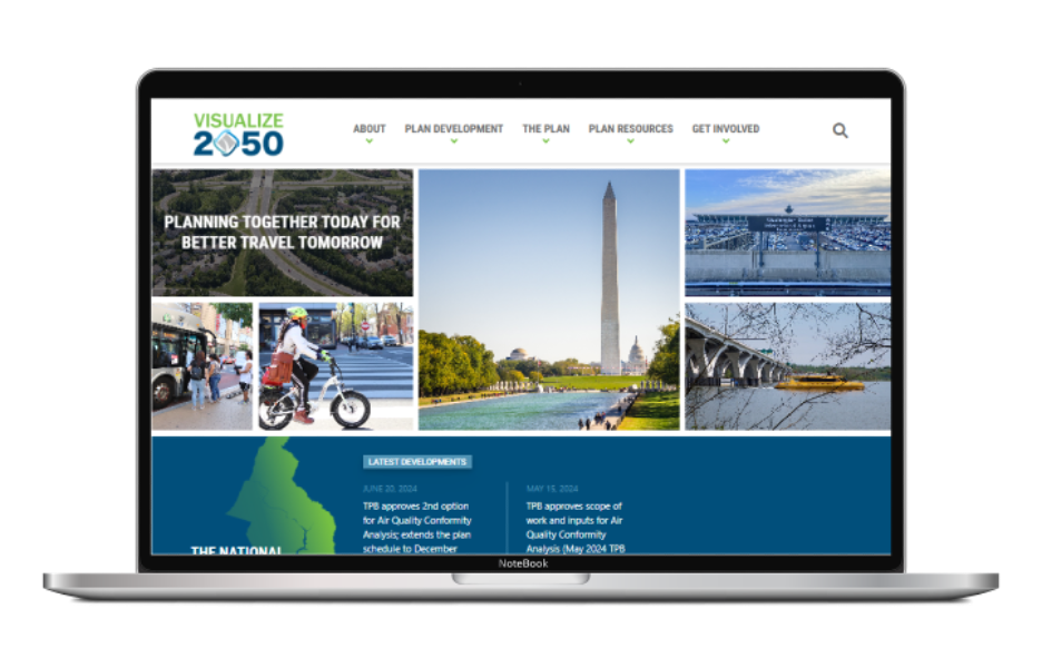 Visualize 2050 website