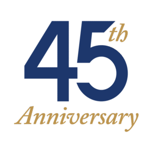 Coastal Hospice 45th Anniversary standalone logo